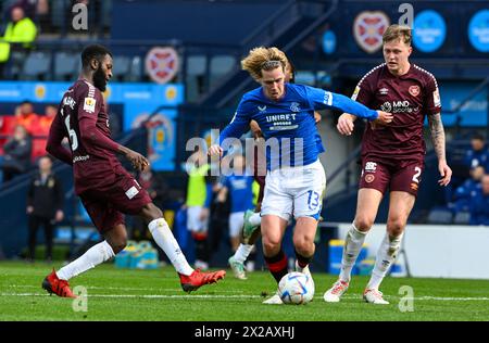 Glasgow, Royaume-Uni. 21 avril 2024. Lors de la demi-finale de la Coupe d'Écosse à Hampden Park, Glasgow. Le crédit photo devrait se lire : Neil Hanna/Sportimage crédit : Sportimage Ltd/Alamy Live News Banque D'Images