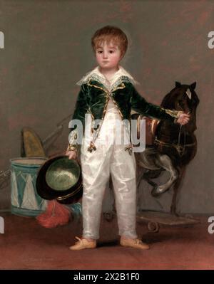 José Costa y Bonells (mort l870), appelé Pepito par Goya (Francisco de Goya y Lucientes) espagnol CA. 1810 Banque D'Images