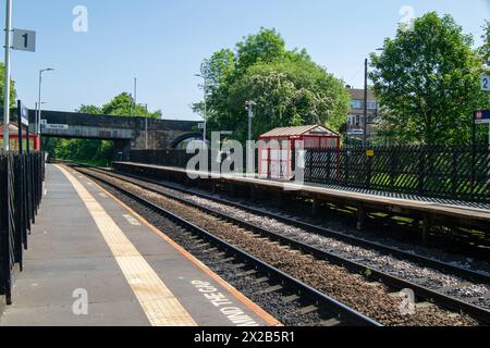 Gare de Deighton, Huddersfield Banque D'Images