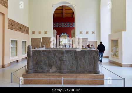 La reconstruction de l'Assyrien Palace, Musée de Pergame, Berlin, Allemagne. Banque D'Images
