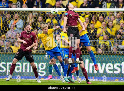 Broendby, Danemark. 21 avril 2024. Le GUE-Sung Cho du FC Midtjylland lors du match de Superliga entre Broendby IF et le FC Midtjylland au Broendby Stadium le dimanche 21 avril 2024. (Photo : Claus Bech/Ritzau Scanpix) crédit : Ritzau/Alamy Live News Banque D'Images