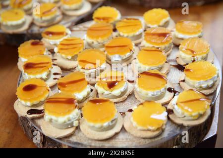 Foie gras, restauration. Gipuzkoa. Pays Basque. L'Espagne. Banque D'Images