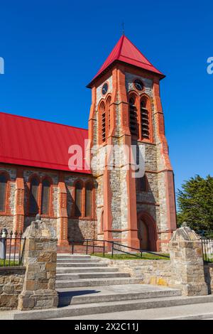 Christ Church Cathedral, Ross Road, Port Stanley, Îles Falkland, Royaume-Uni Banque D'Images