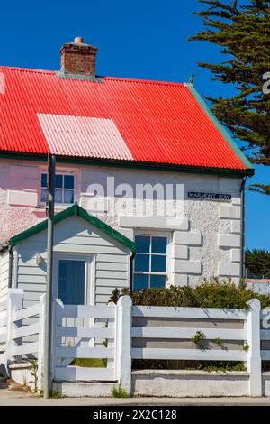 Marmont Row, Ross Road, Port Stanley, Îles Falkland, Royaume-Uni Banque D'Images