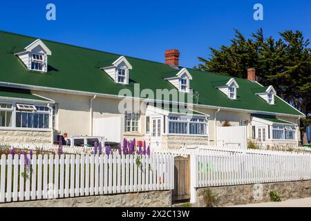 Marmont Row, Ross Road, Port Stanley, Îles Falkland, Royaume-Uni Banque D'Images