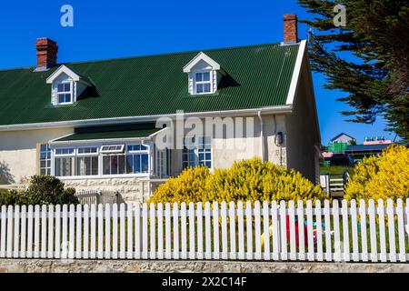 Marmont Row, Ross Road, Port Stanley, Îles Falkland, Royaume-Uni Banque D'Images