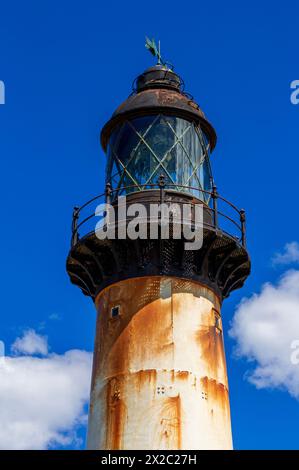 Phare de Cape Pembroke, Port Stanley, Îles Falkland, Royaume-Uni Banque D'Images