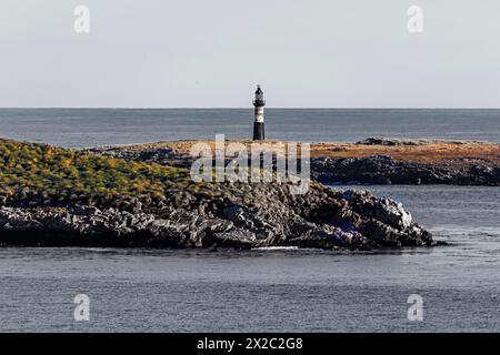 Phare de Cape Pembroke, Port Stanley, Îles Falkland, Royaume-Uni Banque D'Images