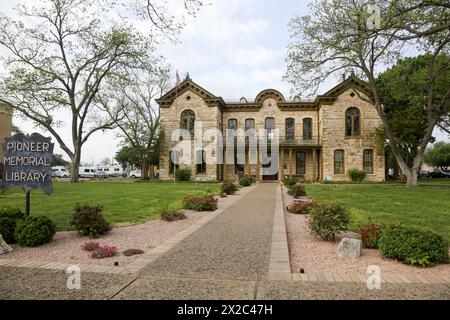 Pioneer Memorial Library, Fredericksburg Banque D'Images