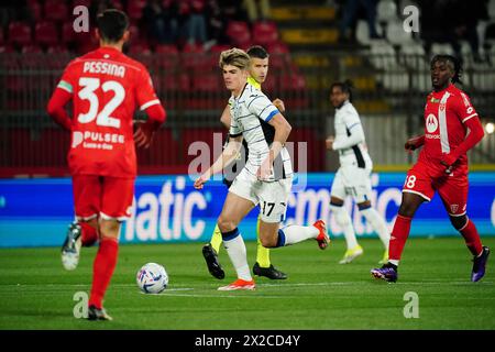 Monza, Italie. 21 avril 2024. Charles de Ketelaere (Atalanta BC) lors du championnat italien Serie A match de football entre AC Monza et Atalanta BC le 21 avril 2024 au U-Power Stadium de Monza, Italie - photo Morgese-Rossini/DPPI crédit : DPPI Media/Alamy Live News Banque D'Images