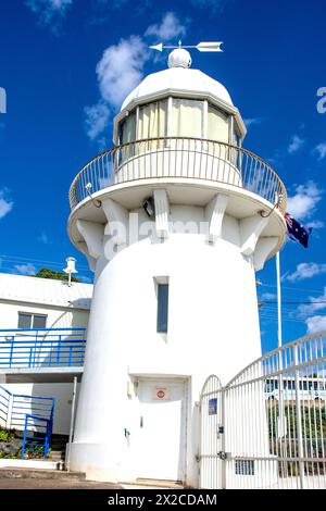 Phare historique au Killer Whale Museum, Imlay Street, Eden, Nouvelle-Galles du Sud, Australie Banque D'Images