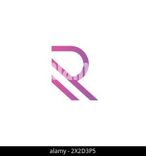 R logo Design de luxe pour votre marque. Vecteur d'icône lettre R. Illustration de Vecteur