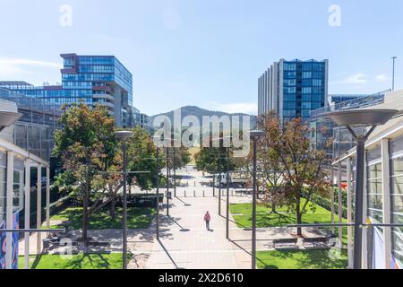 Eloise Square et Ainslie Avenue depuis le centre commercial Canberra Central, Central Canberra, Canberra, territoire de la capitale australienne, Australie Banque D'Images