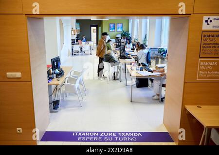 SAPU, Servicio de Atención al paciente y Usuario, patient et à l'entretien, l'hôpital Donostia, San Sebastian, Gipuzkoa, Pays Basque, Espagne Banque D'Images