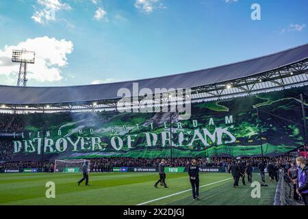 Rotterdam, pays-Bas. 21 avril 2024. ROTTERDAM, Stadium de Kuip, 21-04-2024, saison 2023/2024, finale de la coupe néerlandaise (KNVB beker) entre Feyenoord et NEC. Crédit : Pro Shots/Alamy Live News Banque D'Images