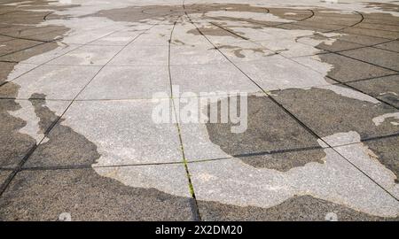 L'US Navy Memorial Plaza, Park à Washington D.C. honorant ceux qui ont servi ou servent actuellement dans la Marine, le corps des Marines, la Garde côtière, an Banque D'Images