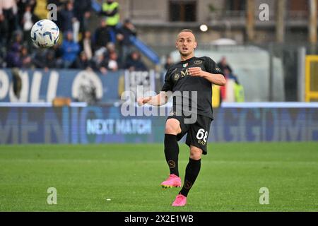 Empoli, Italie. 20 avril 2024. Italie, 29 mars 2024 : Stanislav Lobotka pendant le championnat italien Serie A 2023-2024 match de football entre Empoli et Napoli au stade Carlo Castellani, Italie (Felice de Martino/ SPP) crédit : SPP Sport Press photo. /Alamy Live News Banque D'Images