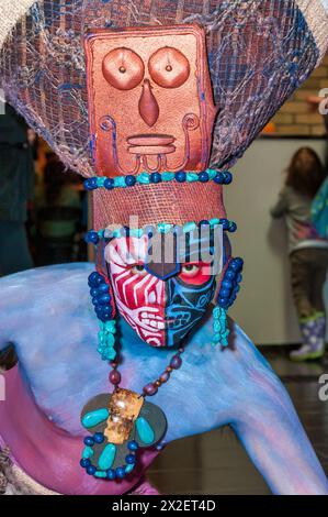 Caractère masculin d'une culture tribale Banque D'Images