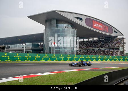 SHANGHAI, CHINE - 21 AVRIL : Alex Albon, Williams Racing FW45 lors du Grand Prix de F1 de Chine sur le circuit international de Shanghai le 21 avril 2024 à Shanghai, Chine. (Photo de Michael Potts/BSR Agency) Banque D'Images