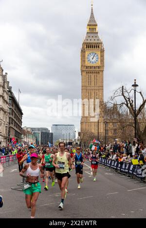 Marathon de Londres TCS avril 2024 Banque D'Images