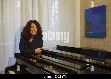 Portrait de Cristiana Pegoraro (artiste musicale) 04/02/2014 ©Isabella de Maddalena/opale.photo Banque D'Images