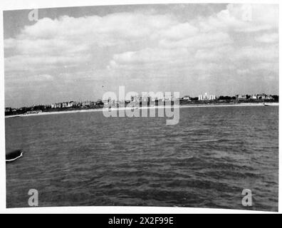 CAMOUFLAGE - vue sur la côte de Brightlingsea à Clacton British Army Banque D'Images