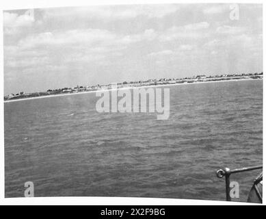 CAMOUFLAGE - vue sur la côte de Brightlingsea à Clacton British Army Banque D'Images