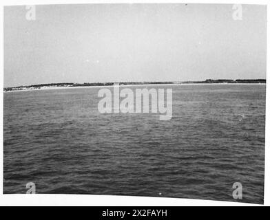 CAMOUFLAGE - vue sur la côte de Harwich à Southwold British Army Banque D'Images