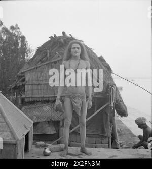 Série de photographies réalisées par Cecil Beaton en Inde, Birmanie et Chine, décembre 1943–août 1944, montrant des paysages, architecture, villes et vie quotidienne. Banque D'Images