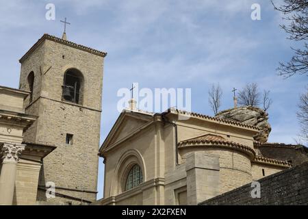 Bâtiments religieux à Saint-Marin Banque D'Images