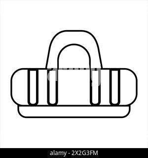 Clip de reliure pour la conception de concept. Illustration graphique vectorielle de trombone. Pince pour icône ; Web ; arrière-plan ; impression. Banque D'Images