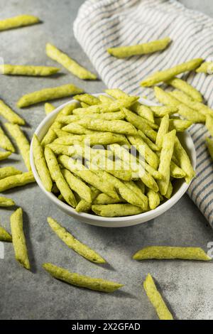 Chips frites aux pois molletonnés au sel de mer Banque D'Images