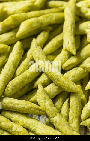 Chips frites aux pois molletonnés au sel de mer Banque D'Images