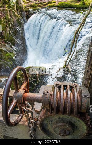 Dyfi Furnace - la cascade à Furnace ( rivière Einion ). Banque D'Images