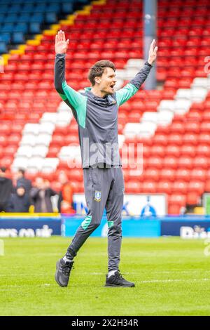 Blackburn, Royaume-Uni. 21 avril 2024. Le manager de Sheffield Wednesday, Danny Rohl, célèbre sa victoire lors du match Blackburn Rovers v Sheffield Wednesday SkyBet EFL Championship à Ewood Park, Blackburn, Royaume-Uni, le 21 avril 2024 crédit : Every second Media/Alamy Live News Banque D'Images