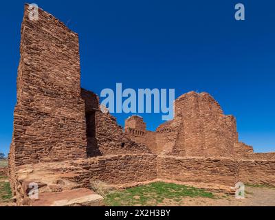 Ruines de Quarai, Salinas Pueblo missions National Monument, Punta del Agua, Nouveau-Mexique. Banque D'Images