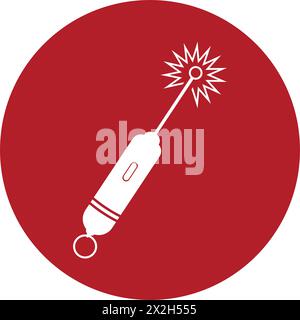 Symbole d'illustration vectorielle d'icône de pointeur laser Illustration de Vecteur