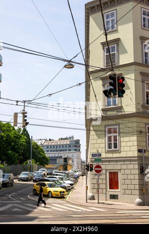 Vienne, Autriche - 22 juin 2023 : vue sur l'une des rues de Vienne Banque D'Images