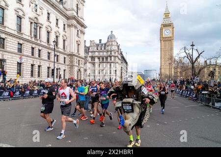 Marathon de Londres TCS avril 2024 Banque D'Images