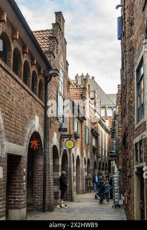 Boettcherstrasse, vieille ville, ville hanséatique de Brême, Allemagne Banque D'Images