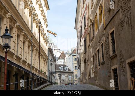 Vienne, Autriche - 22 juin 2023 : vue sur l'une des rues de Vienne Banque D'Images