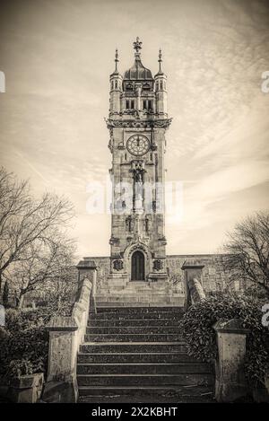 Whitehead public Clock Tower and public Park, Bury, Lancashire, Angleterre, Royaume-Uni Banque D'Images