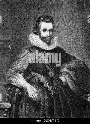 Wriothesley, Henry, 3e comte de Southampton, 6.10.1573 - 10.11.1624, patron de William Shakespeare, ADDITIONAL-RIGHTS-CLEARANCE-INFO-NOT-AVAILABLE Banque D'Images