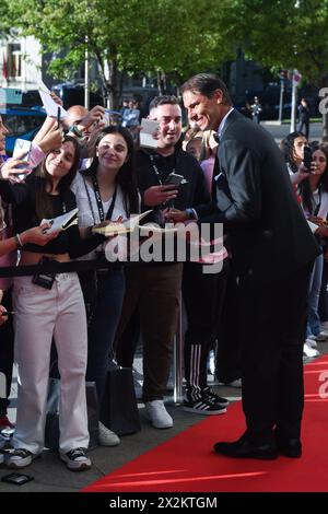 Madrid, Espagne. 22 avril 2024. Rafael Nadal, joueur de tennis espagnol, arrive aux Laureus World Sports Awards 2024 à Madrid, en Espagne, le 22 avril 2024. Crédit : Gustavo Valiente/Xinhua/Alamy Live News Banque D'Images