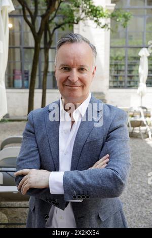 Portrait d'Andrew O'Hagan 12/07/2022 ©Isabella de Maddalena/opale.photo Banque D'Images