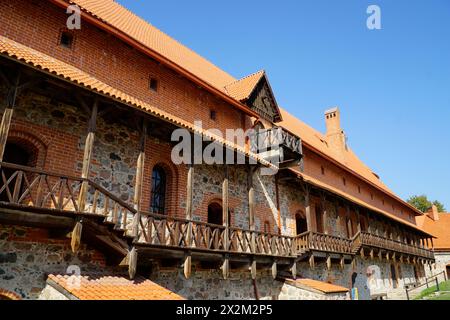 Trakai, Lituanie - 11 septembre 2023 - Château médiéval, pays Banque D'Images