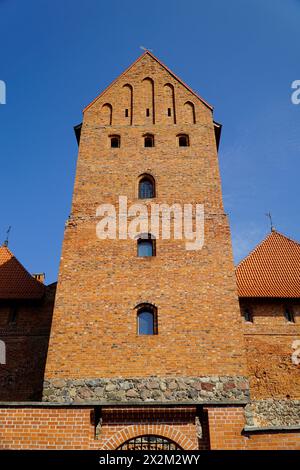 Trakai, Lituanie - 11 septembre 2023 - Château médiéval, palais supérieur Banque D'Images