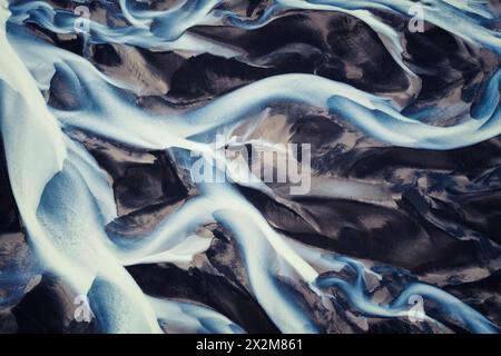 Géographie / voyage, Islande, cours d'une rivière, ADDITIONAL-RIGHTS-CLEARANCE-INFO-NOT-AVAILABLE Banque D'Images