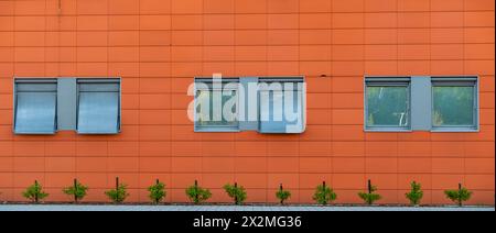 Architecture de plaque arrière CGI moderne pour le rendu 3D. Banque D'Images