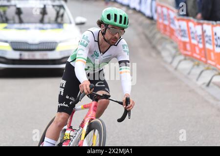 L'Irlandais Ben Healy lors de l'Amstel Gold Race 2024 Banque D'Images